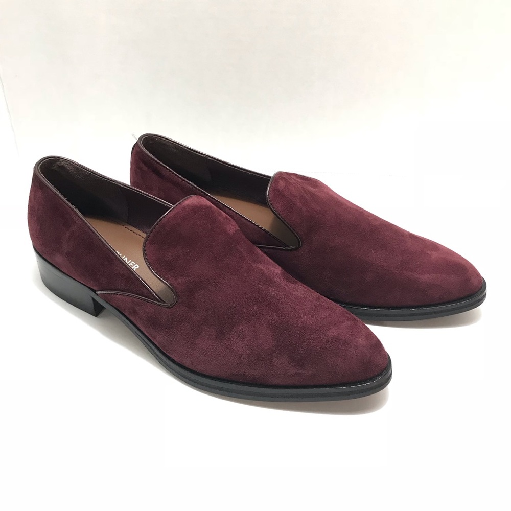 DONALD J PLINER Galia Suede Loafer RED NWOB